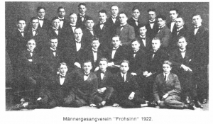 Männergesangverein "Frohsin" 1922