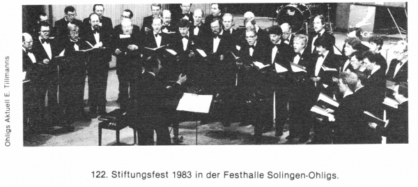 122. Stiftungsfesr 1983 in der Festhalle Solingen - Ohligs